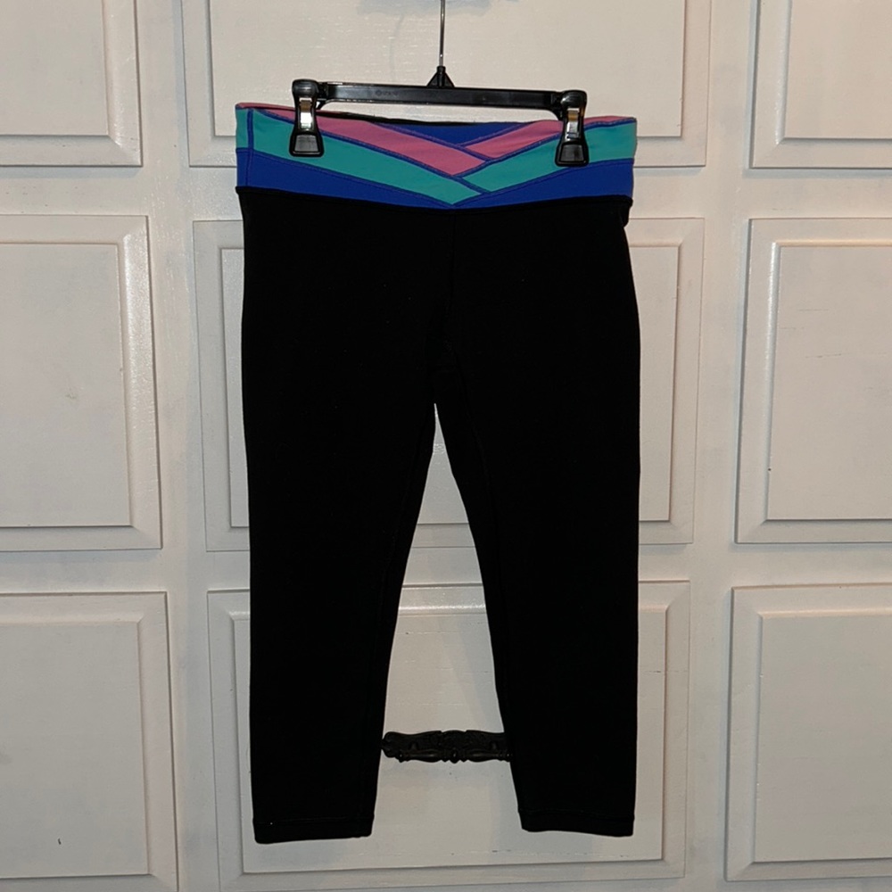 Ivivva by Lululemon Girl’s Cropped Leggings Sz 14